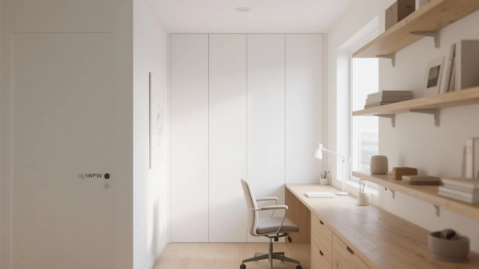 Minimalist White Panel Walls