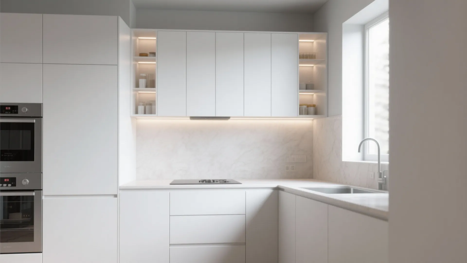 Minimalist wall pantry storage