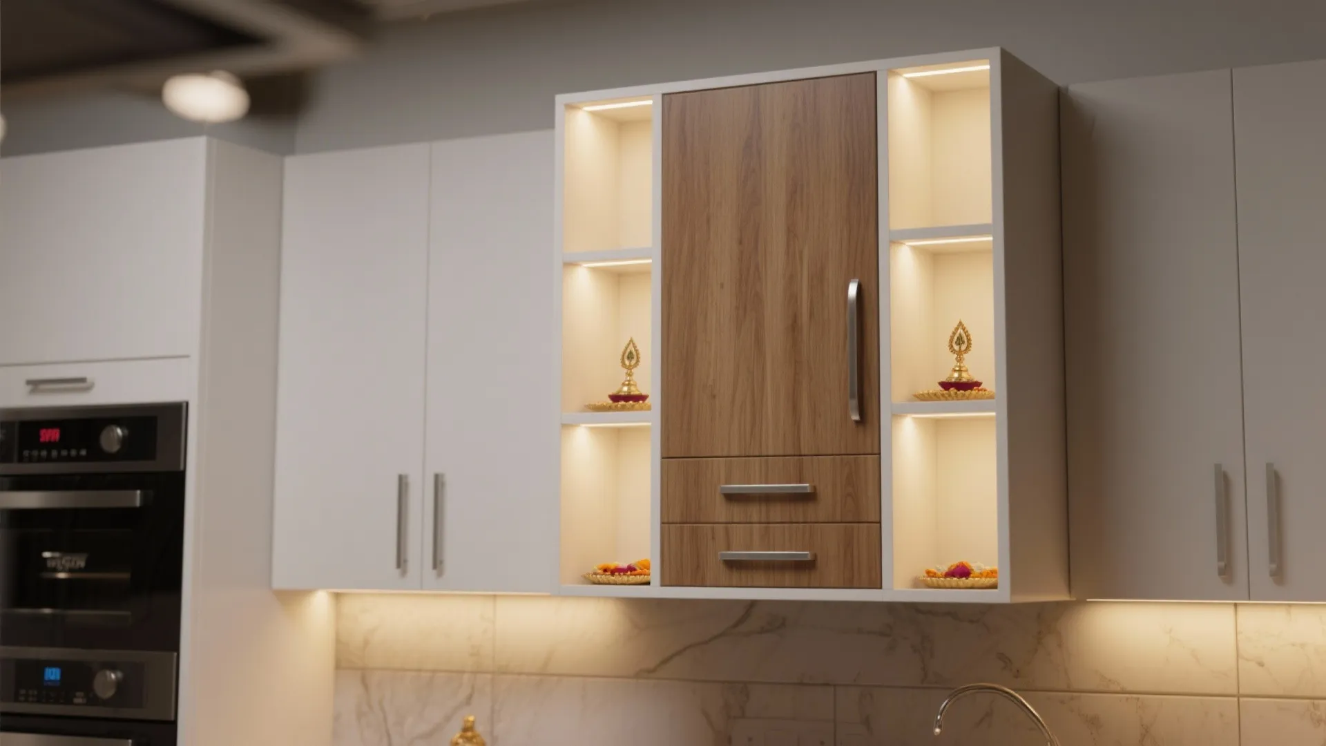 Minimalist Pooja Cabinet Design