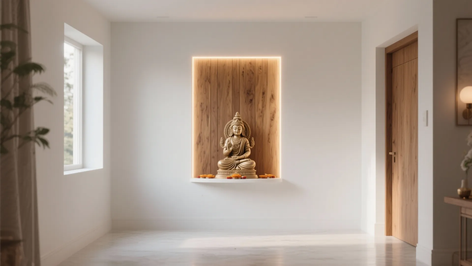 Minimalist Pooja Room Design