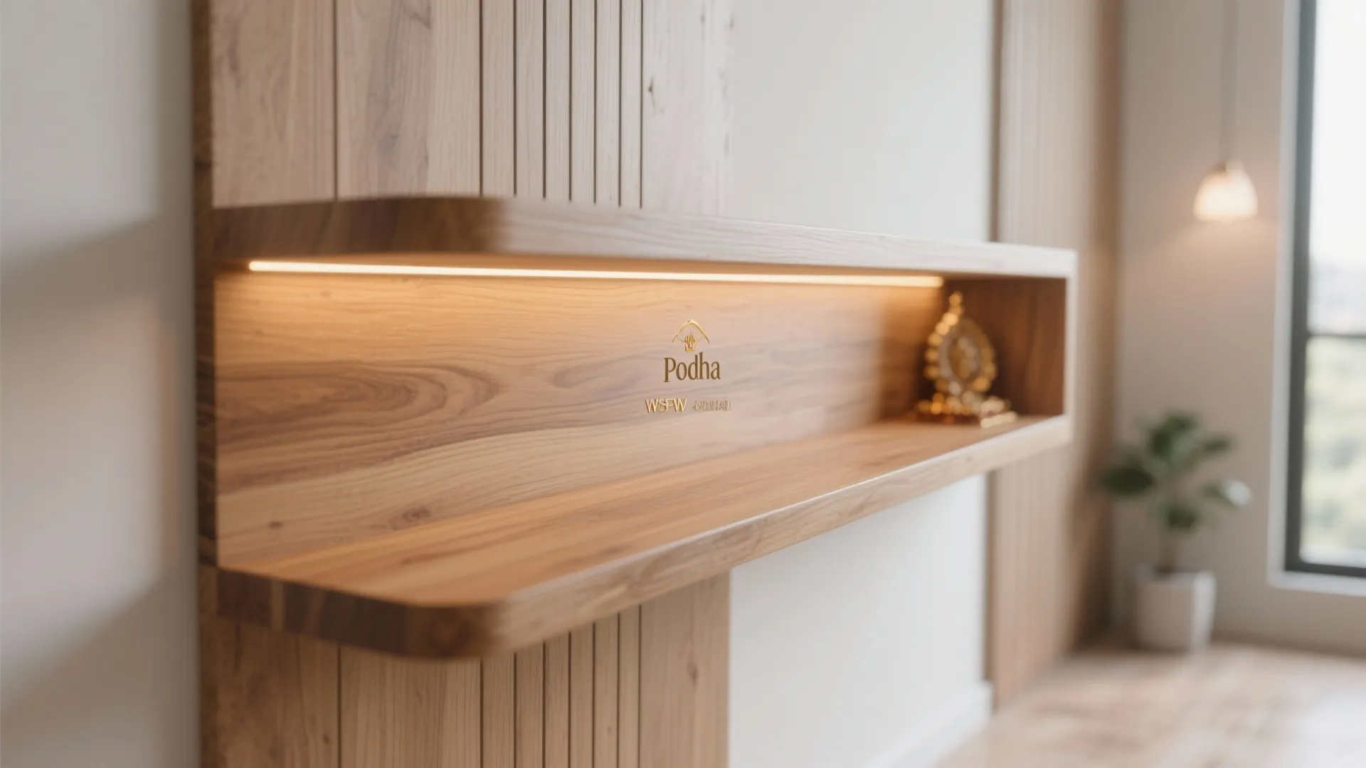 Minimalist Pooja Shelf