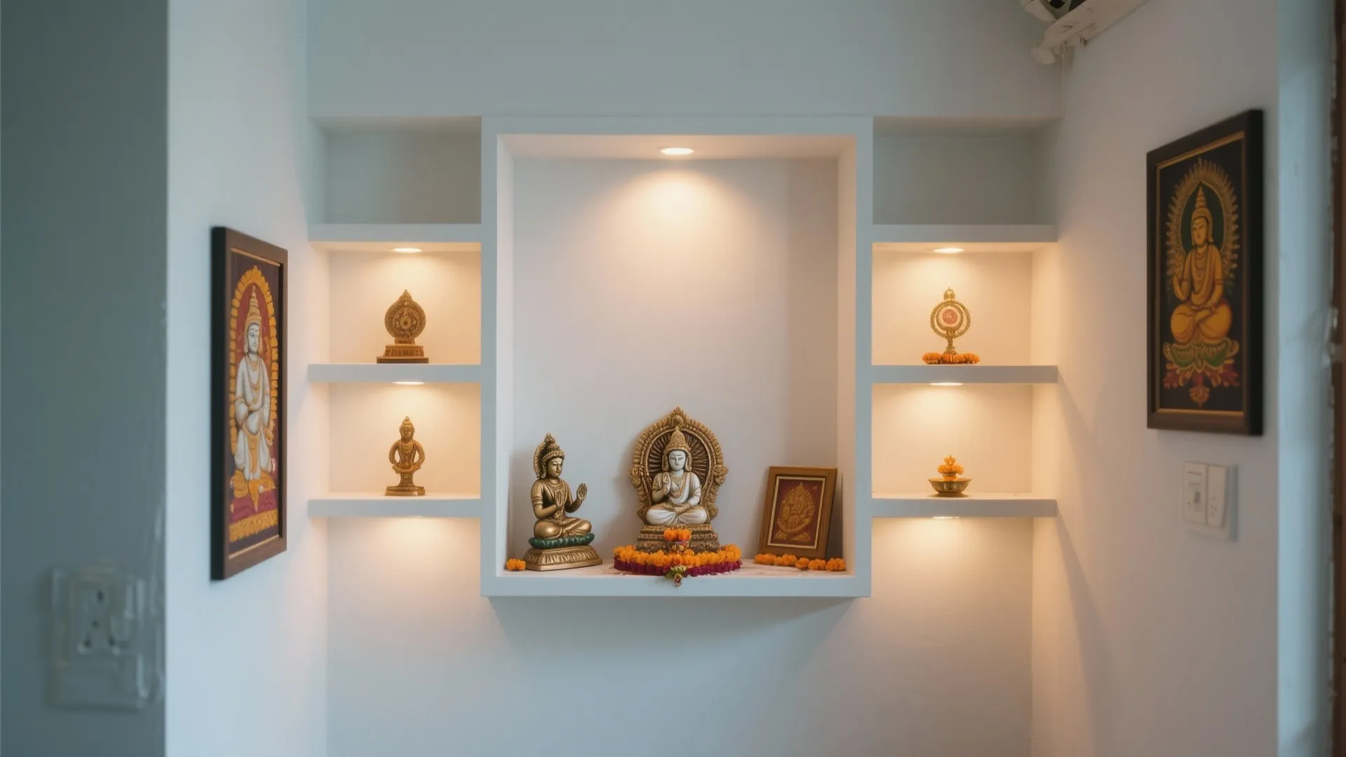 Minimalist Backdrop with Soft Lighting