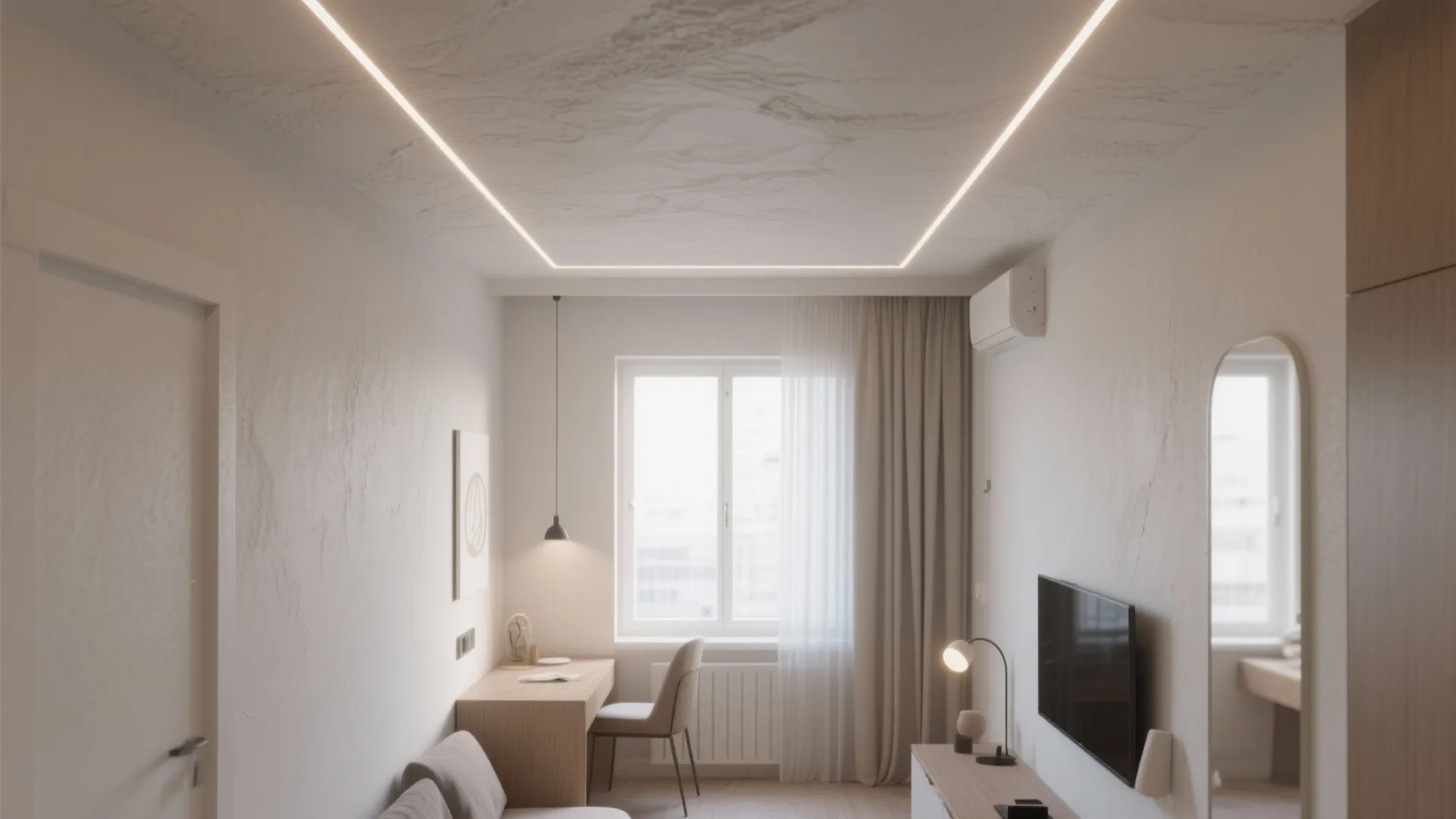 Minimalist POP Ceiling Lines