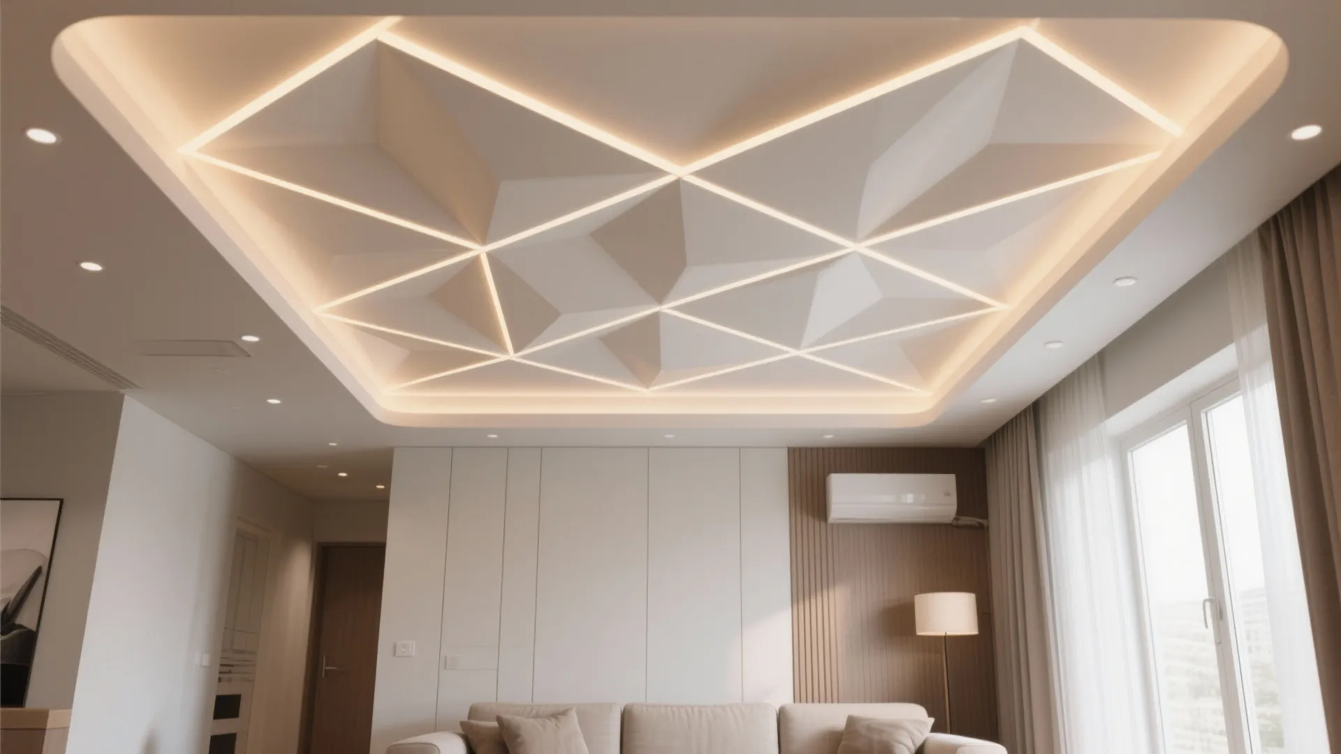 Minimalist POP Ceiling Patterns