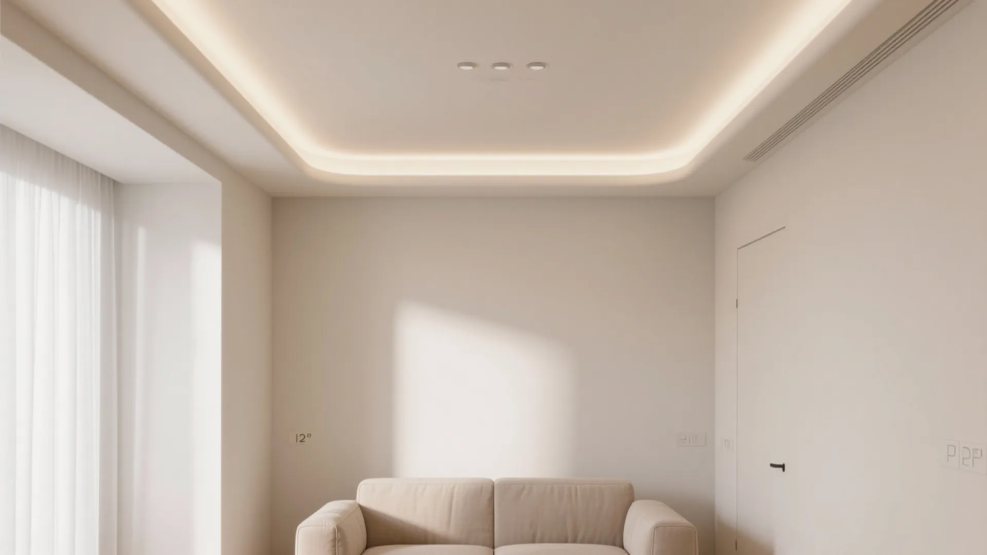 Minimalist POP Ceiling with Cove Lighting