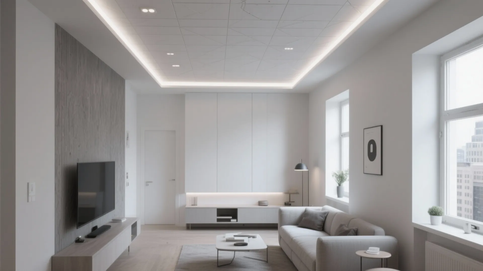 Minimalist POP Ceiling Patterns