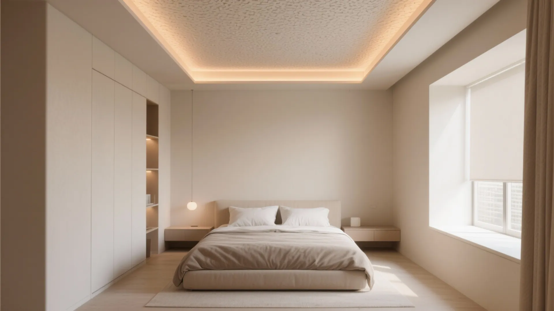 Minimalist POP Ceiling with Cove Lighting