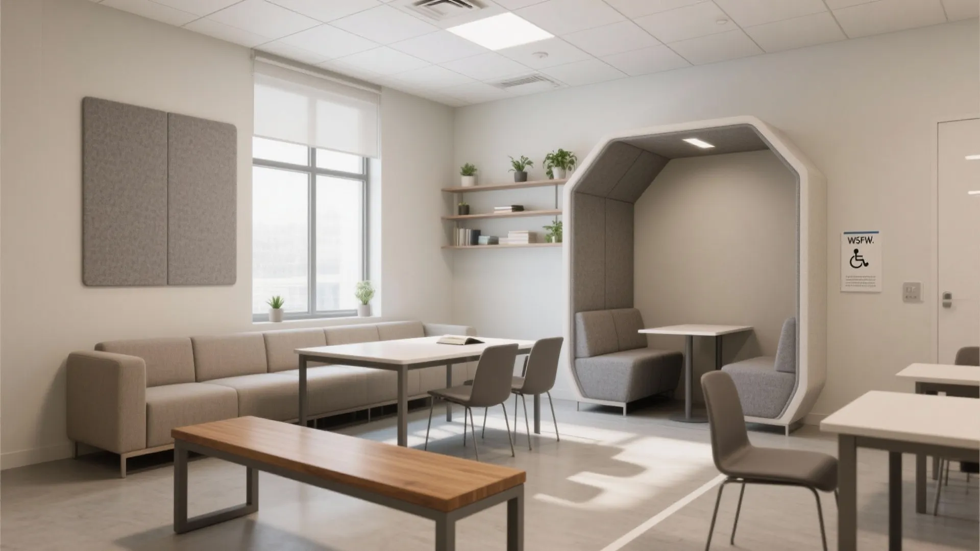 1) Minimalist Zoning With Quiet Pods