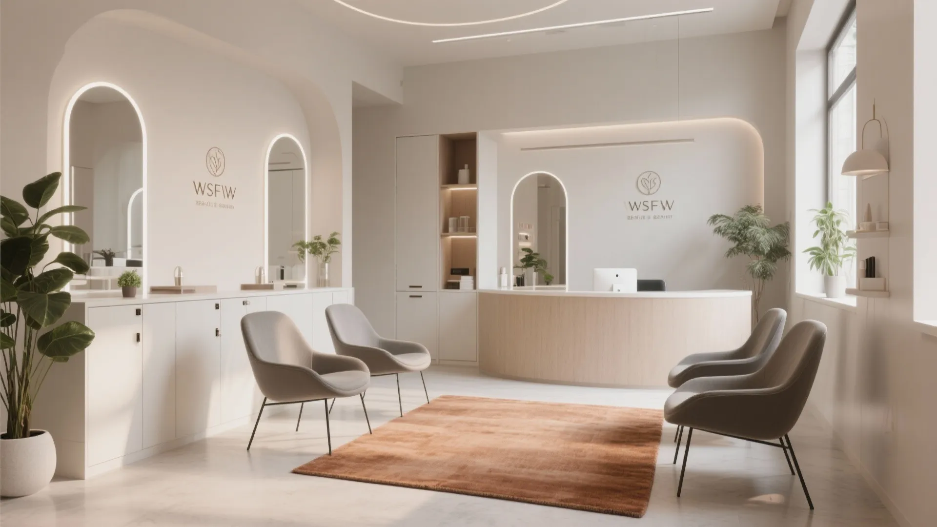 Minimalist Reception Area