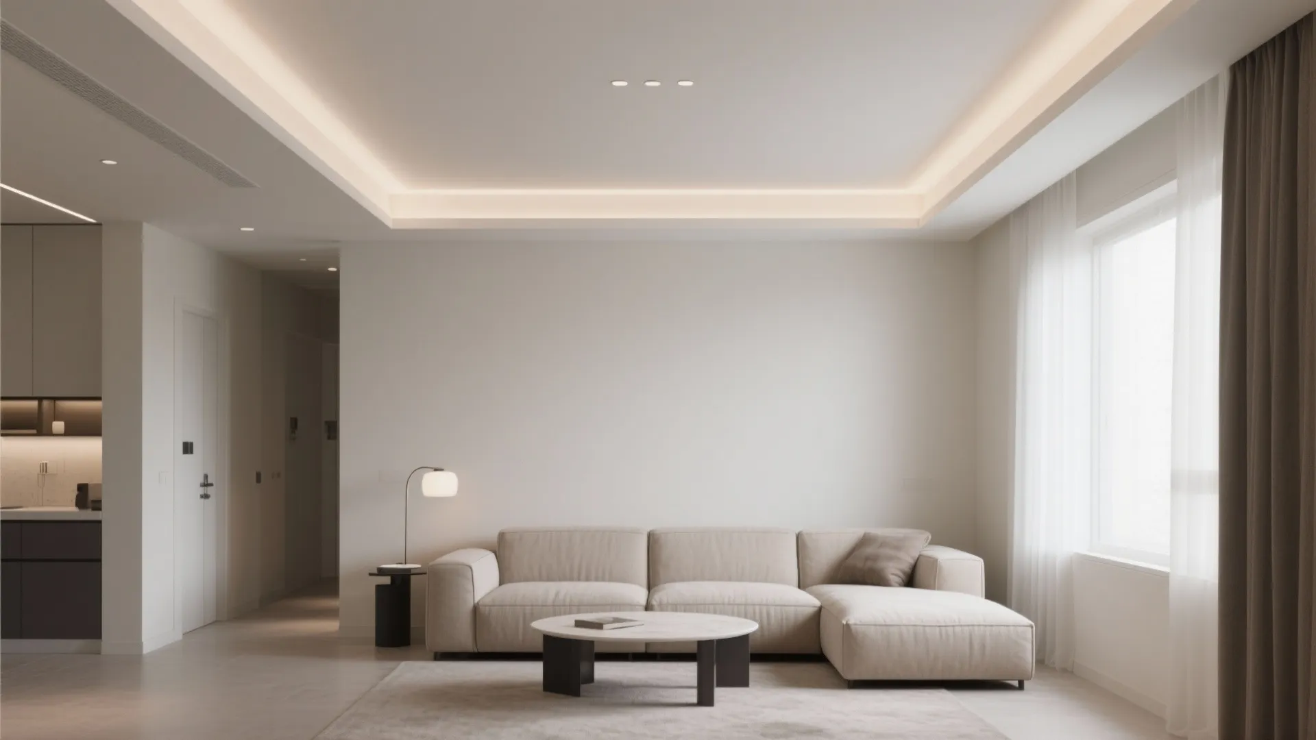 1. Minimalist Recessed Lights