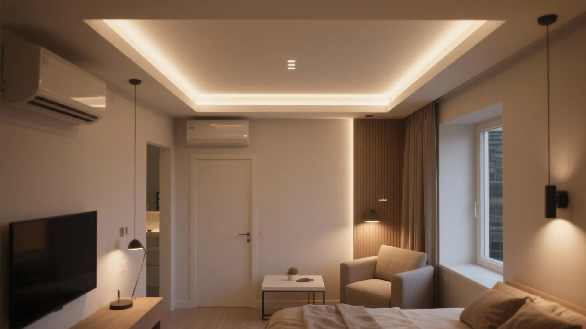 Minimalist recessed lighting ceiling