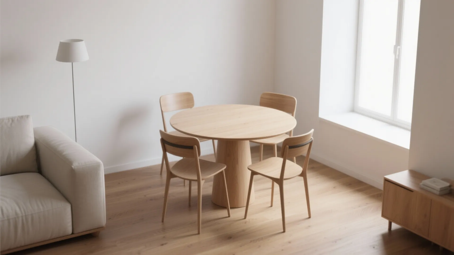 Minimalist Round Table for Flow