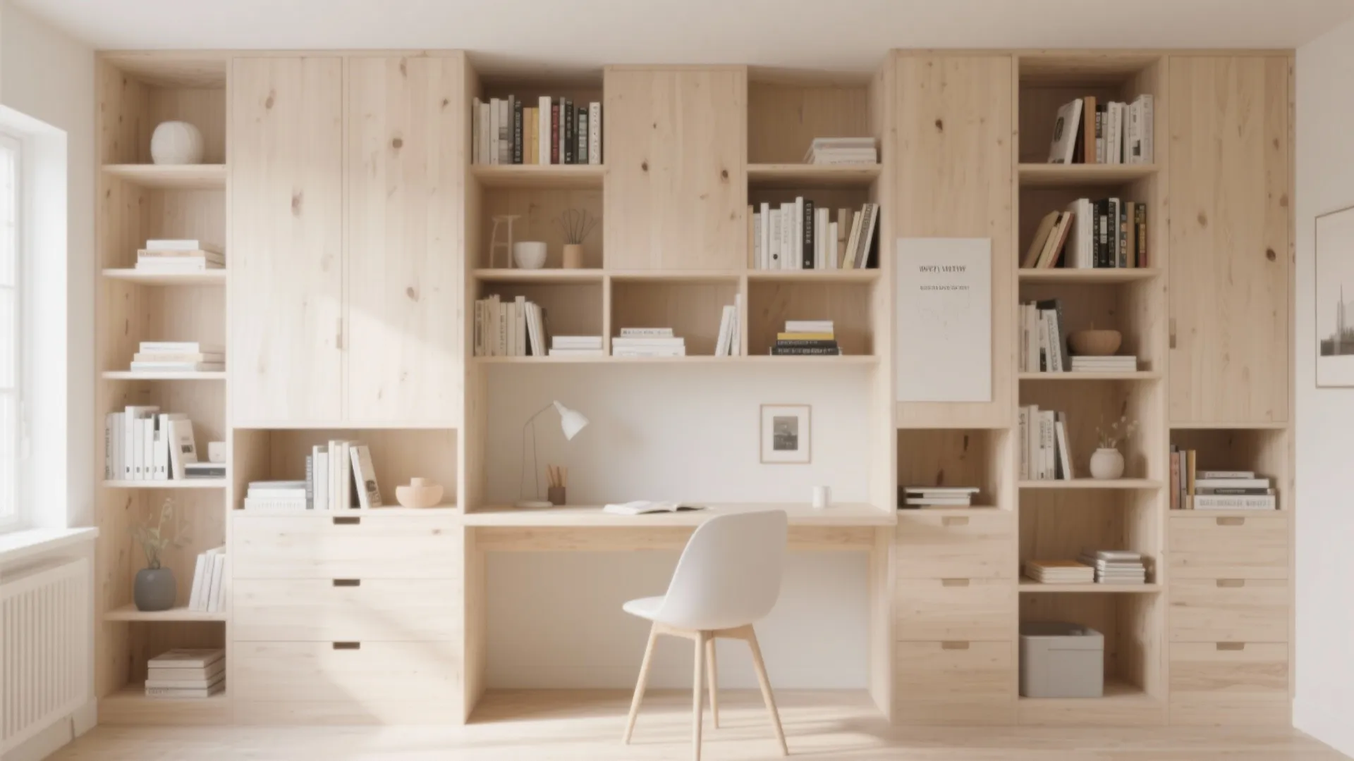 Minimalist Scandinavian Shelving