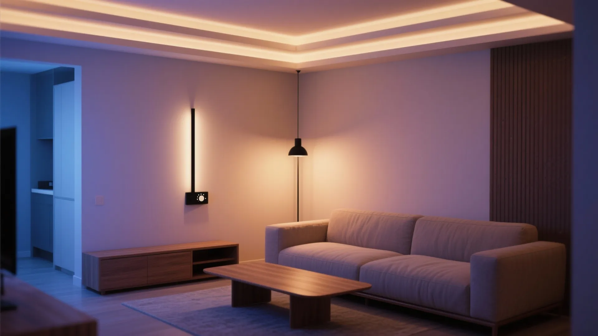 5. Minimalist Sconce with Dimmer for Living Areas