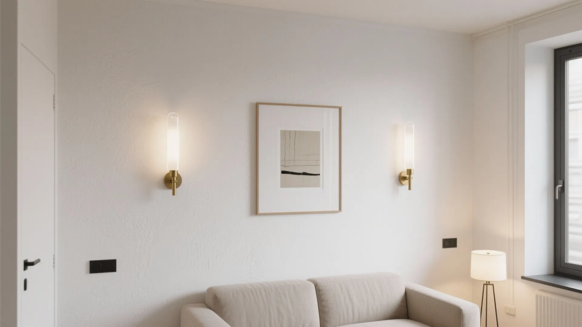 Minimalist sconce layering