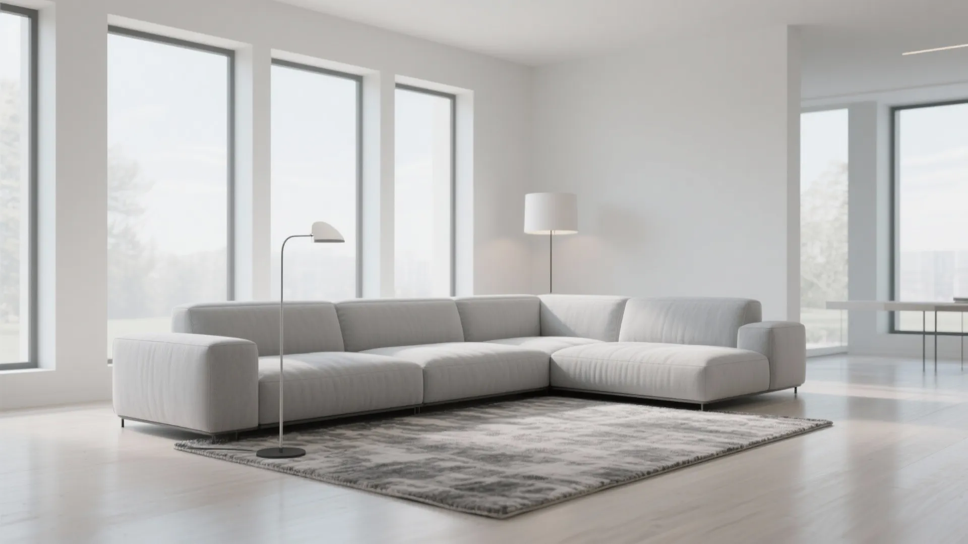 1. Minimalist Sectional for a Clean Look