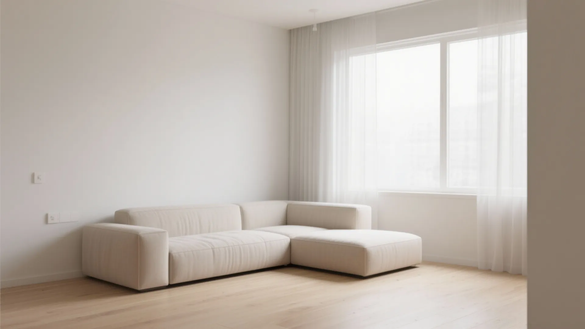 1. Minimalist Sectional Layout