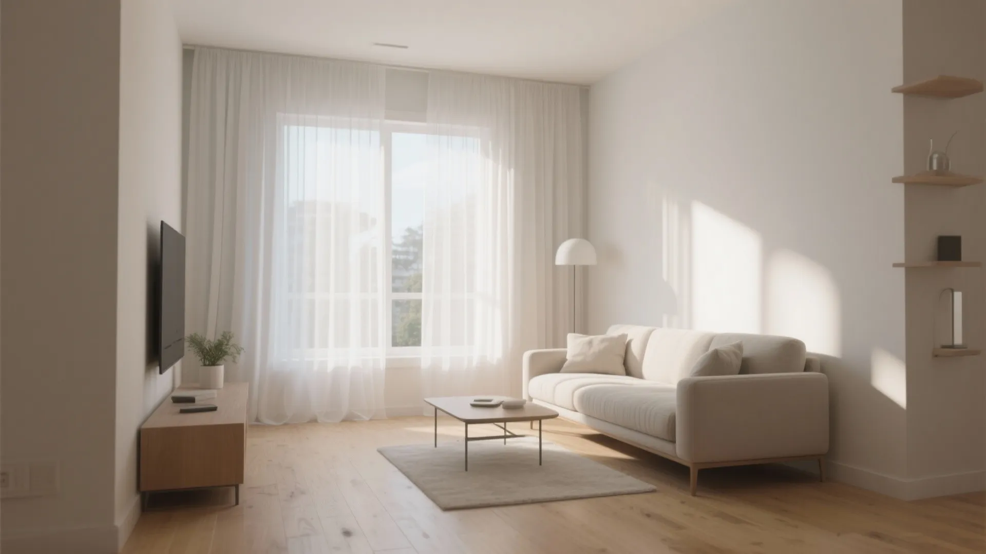 1. Minimalist Sheer Curtains