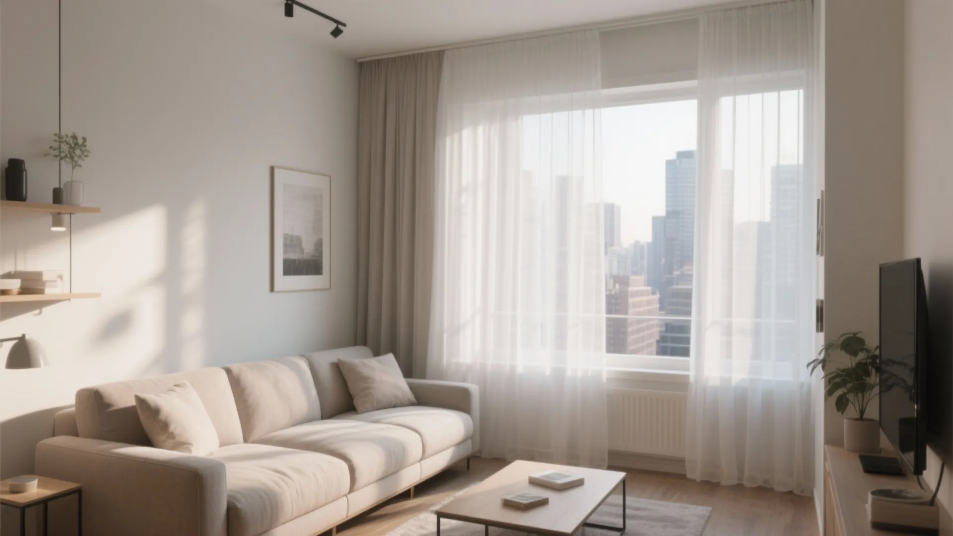 Minimalist Sheer Panels