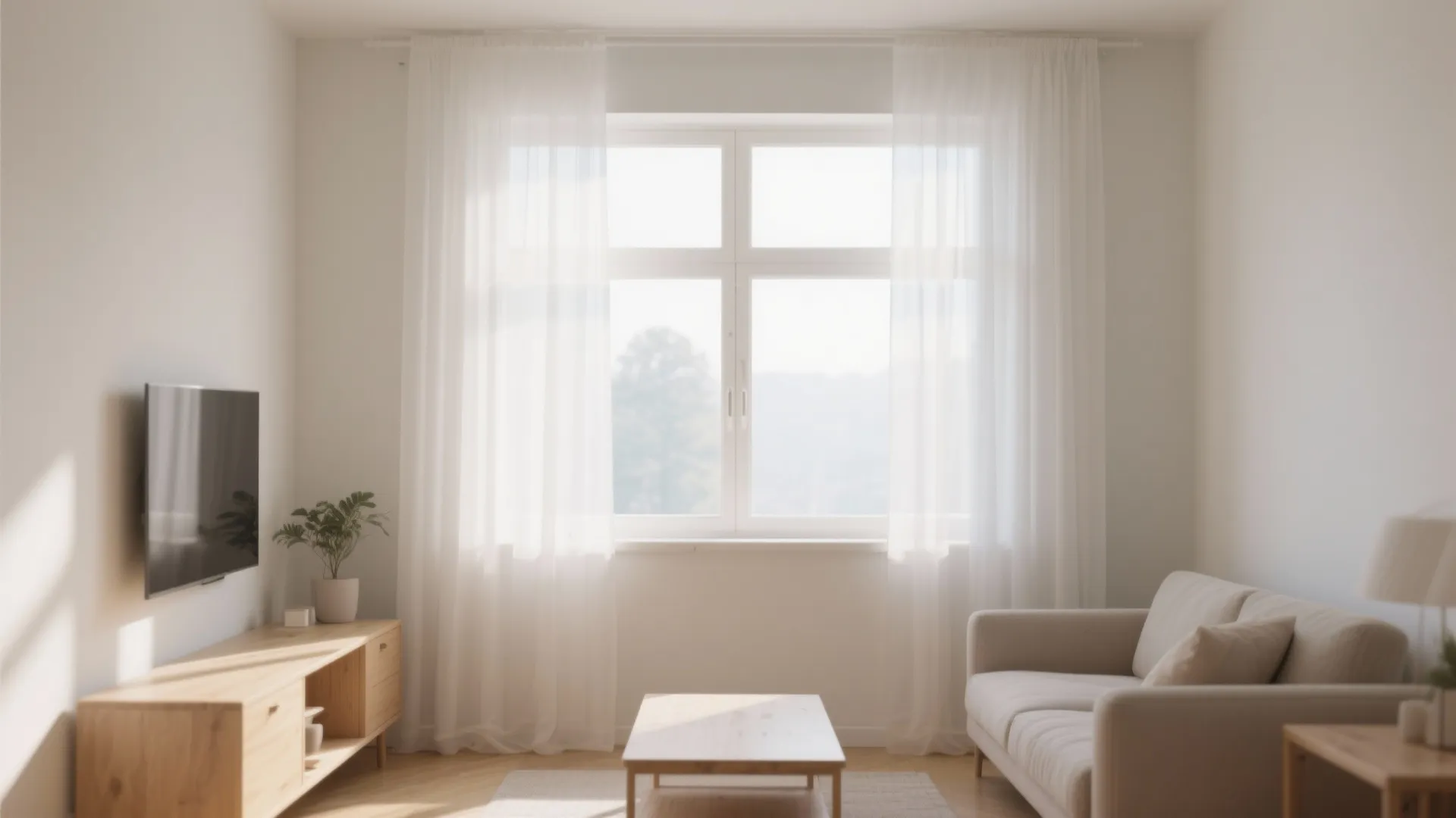 Minimalist Sheer Panels