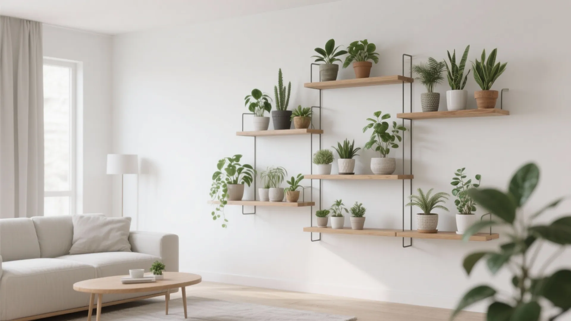 1. Minimalist Shelf Garden