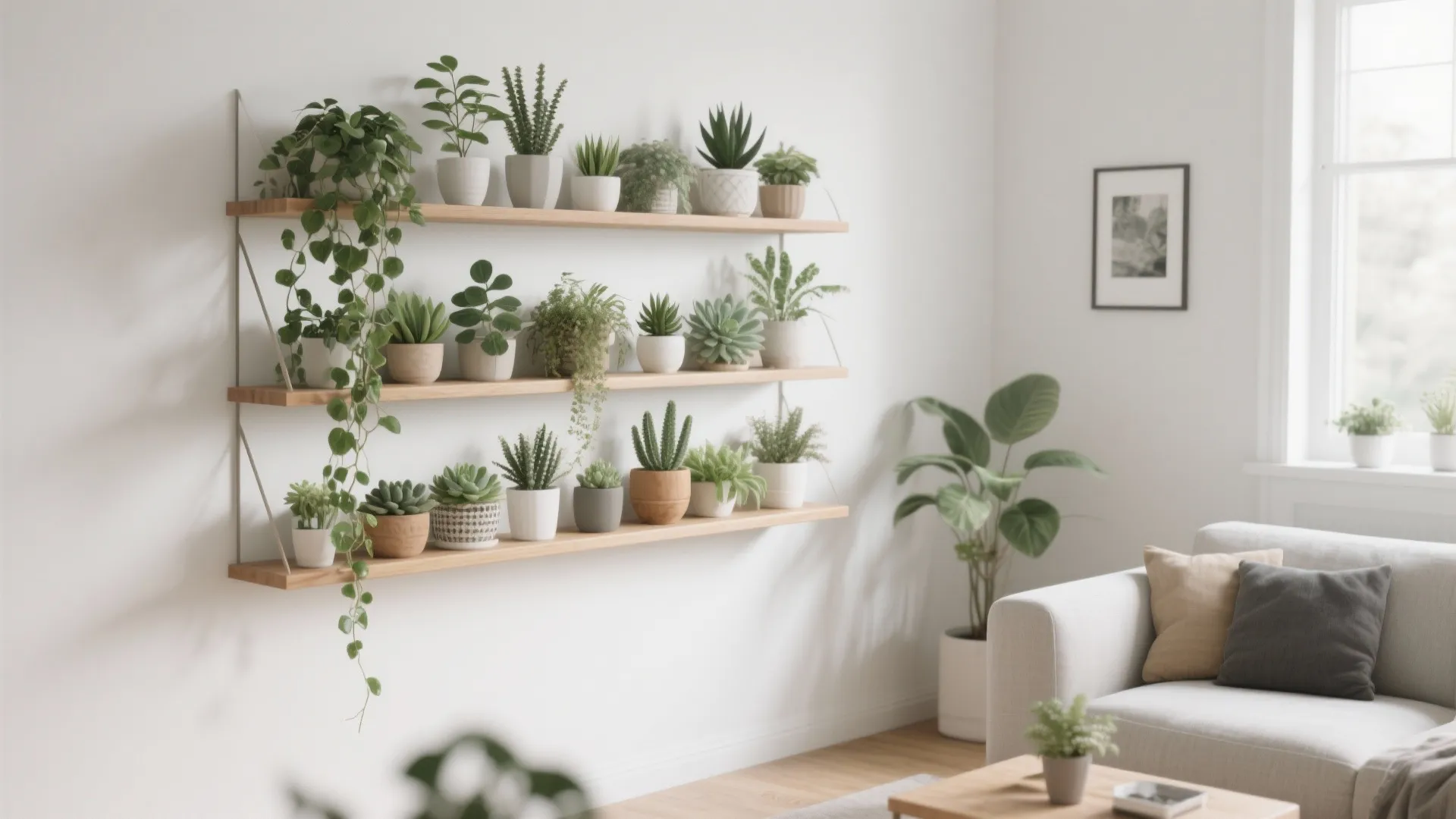 1. Minimalist Shelf Garden