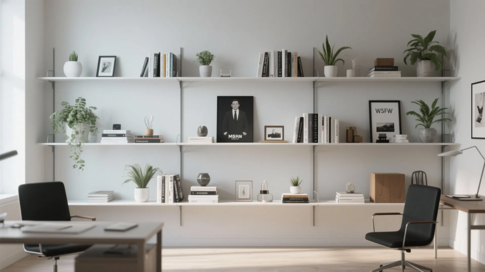 3. Minimalist Shelving