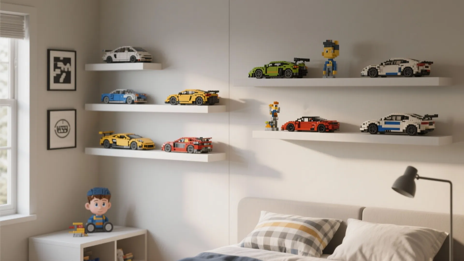 Minimalist shelving display