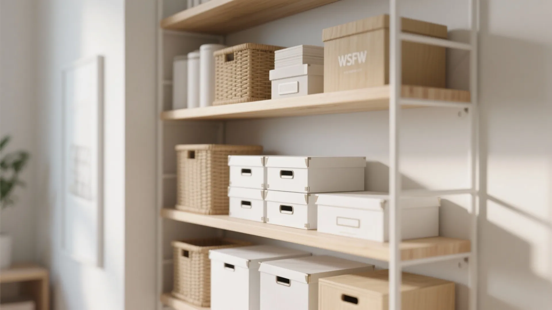 Minimalist shelving solutions