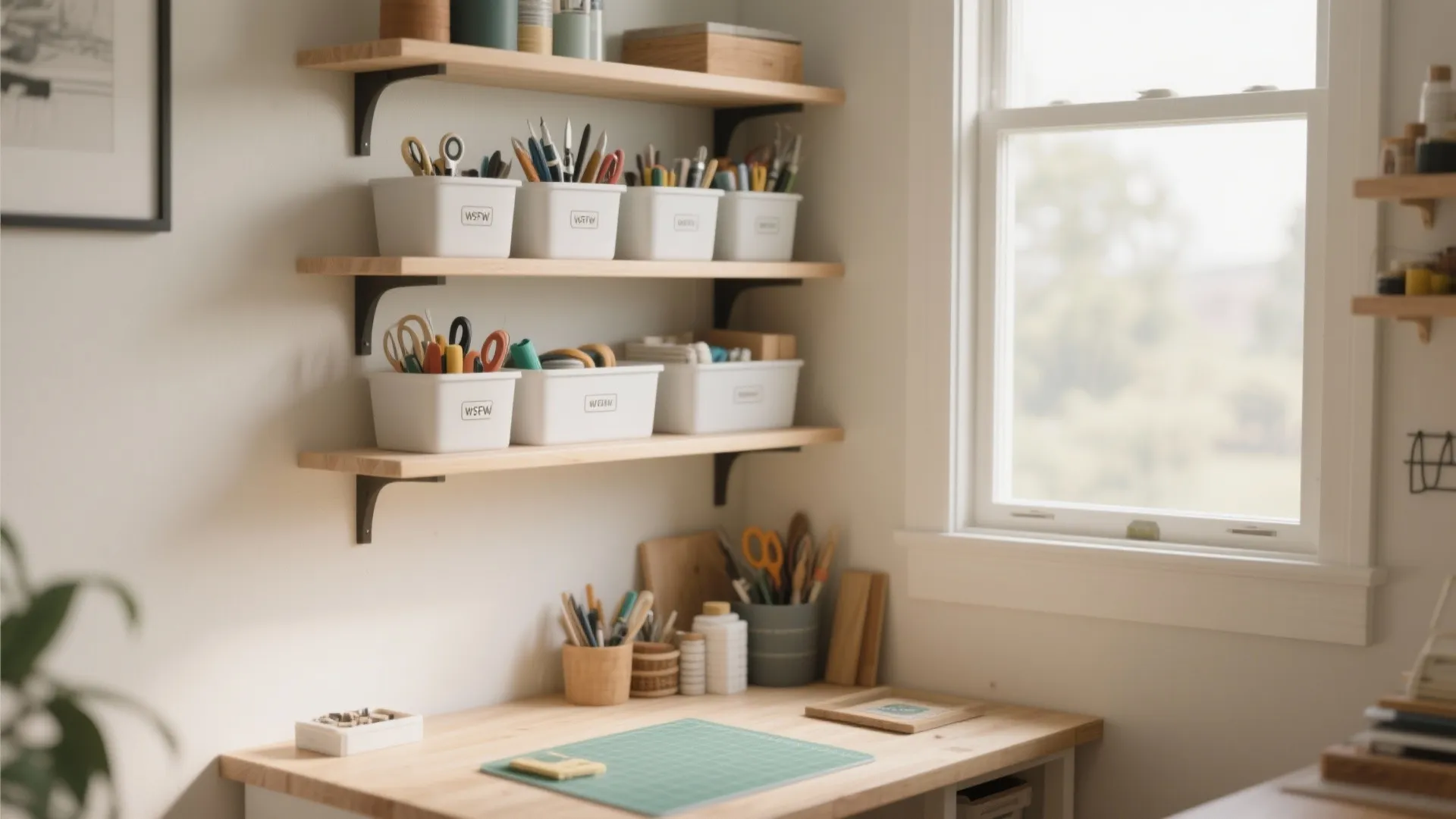 1. Minimalist Shelving Systems