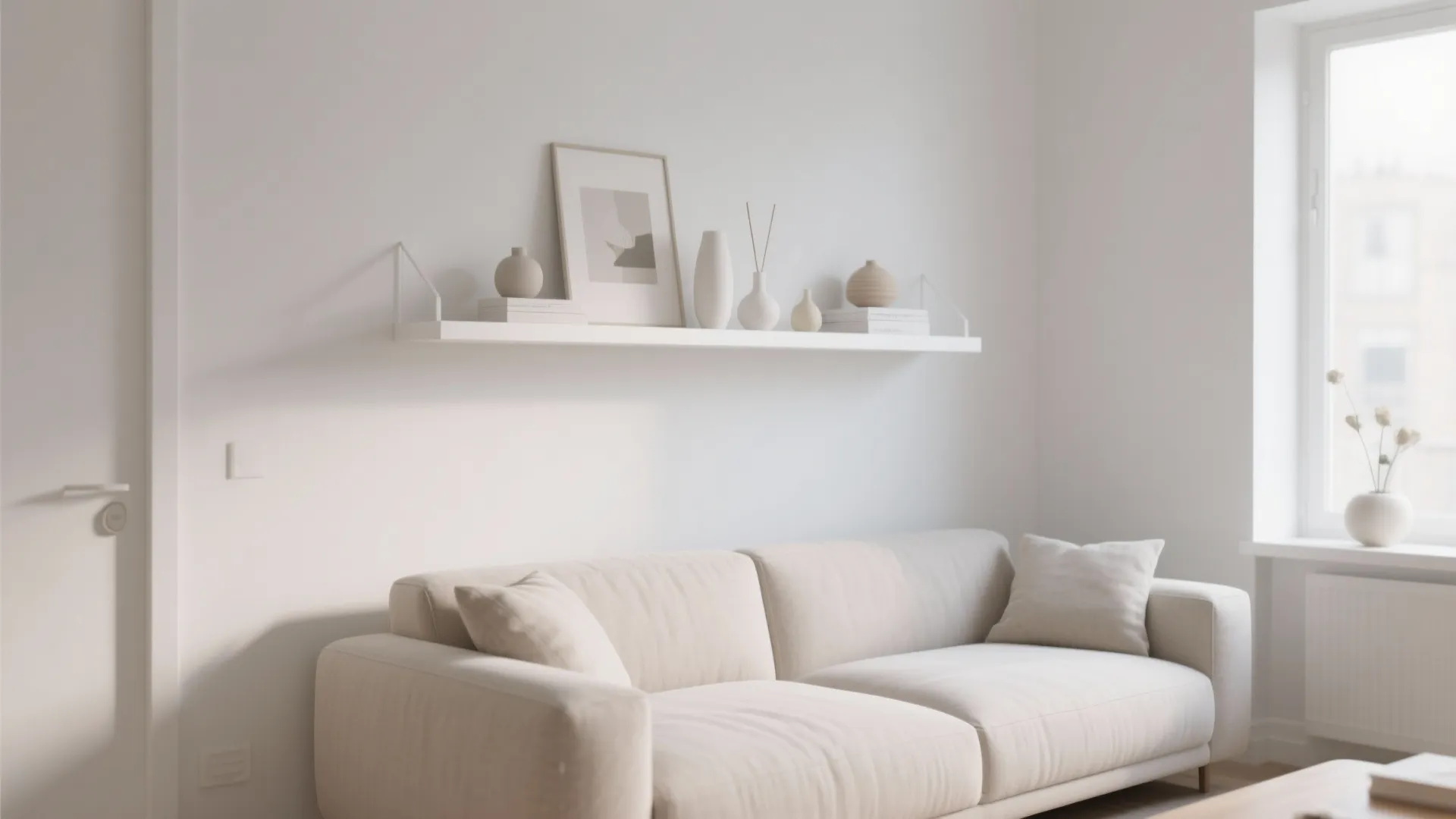 1. Minimalist Shelving for a Cleaner Look