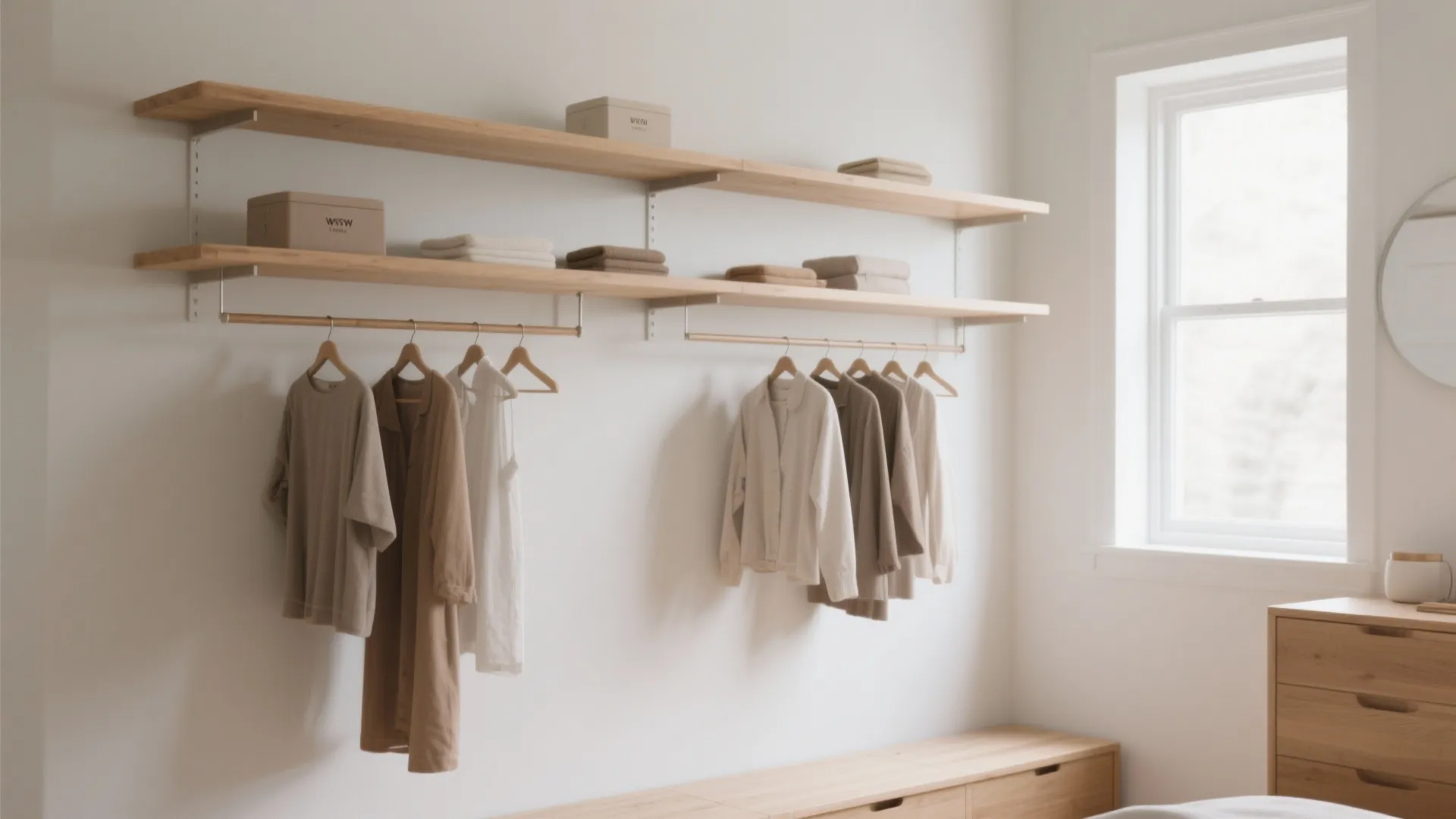 Minimalist shelving system