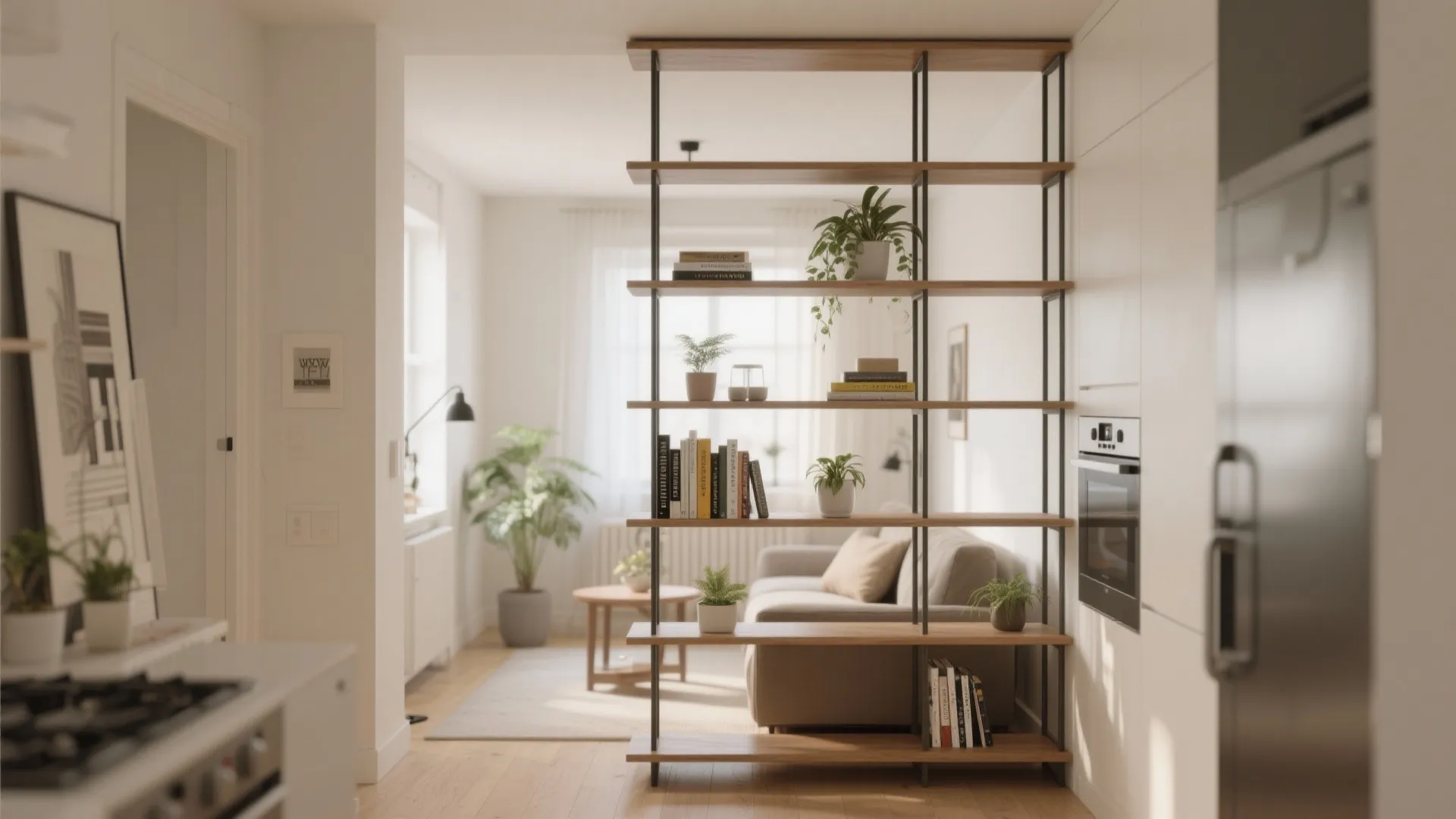 1. Minimalist Shelving Divider