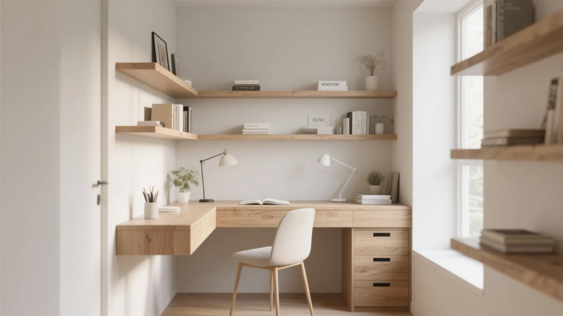 Minimalist Shelving and Storage