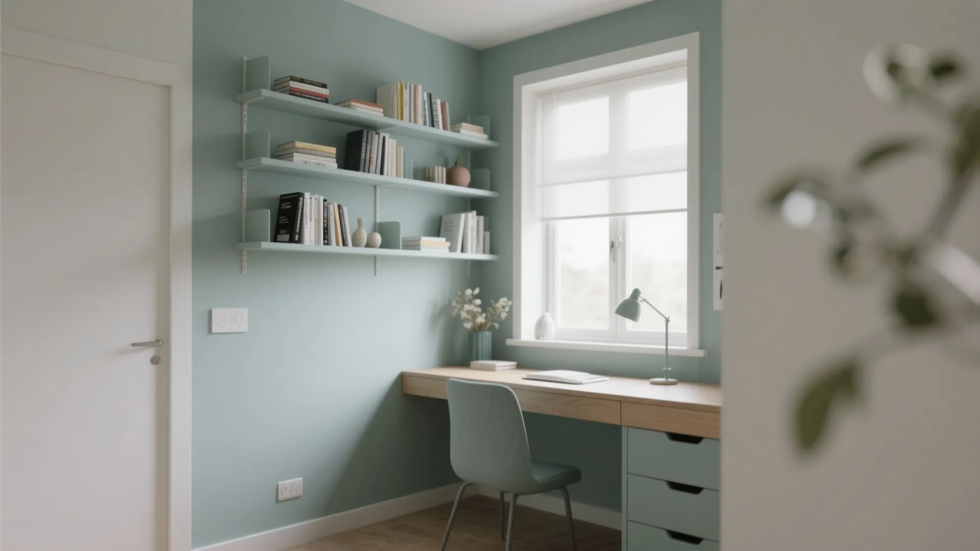 Minimalist shelving for clarity