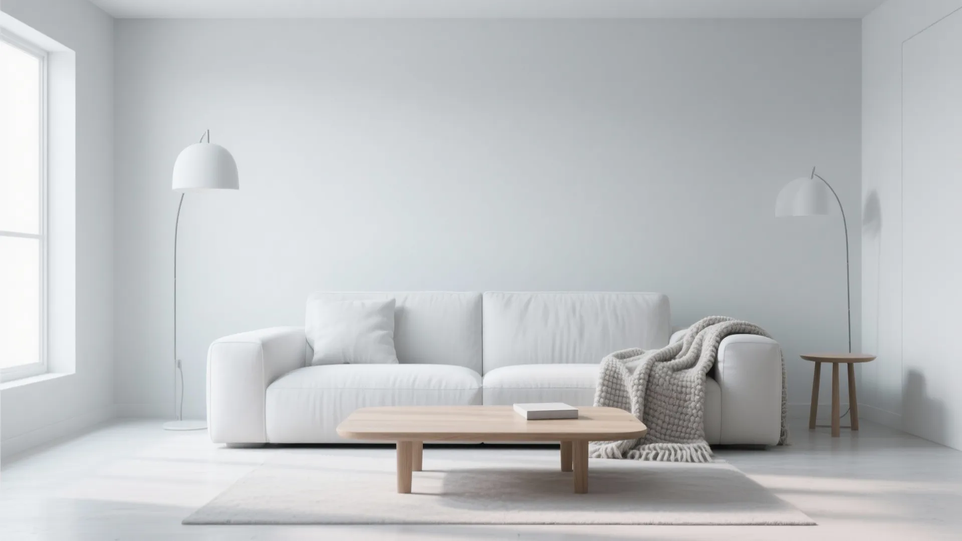 1. Minimalist Silver White Palette