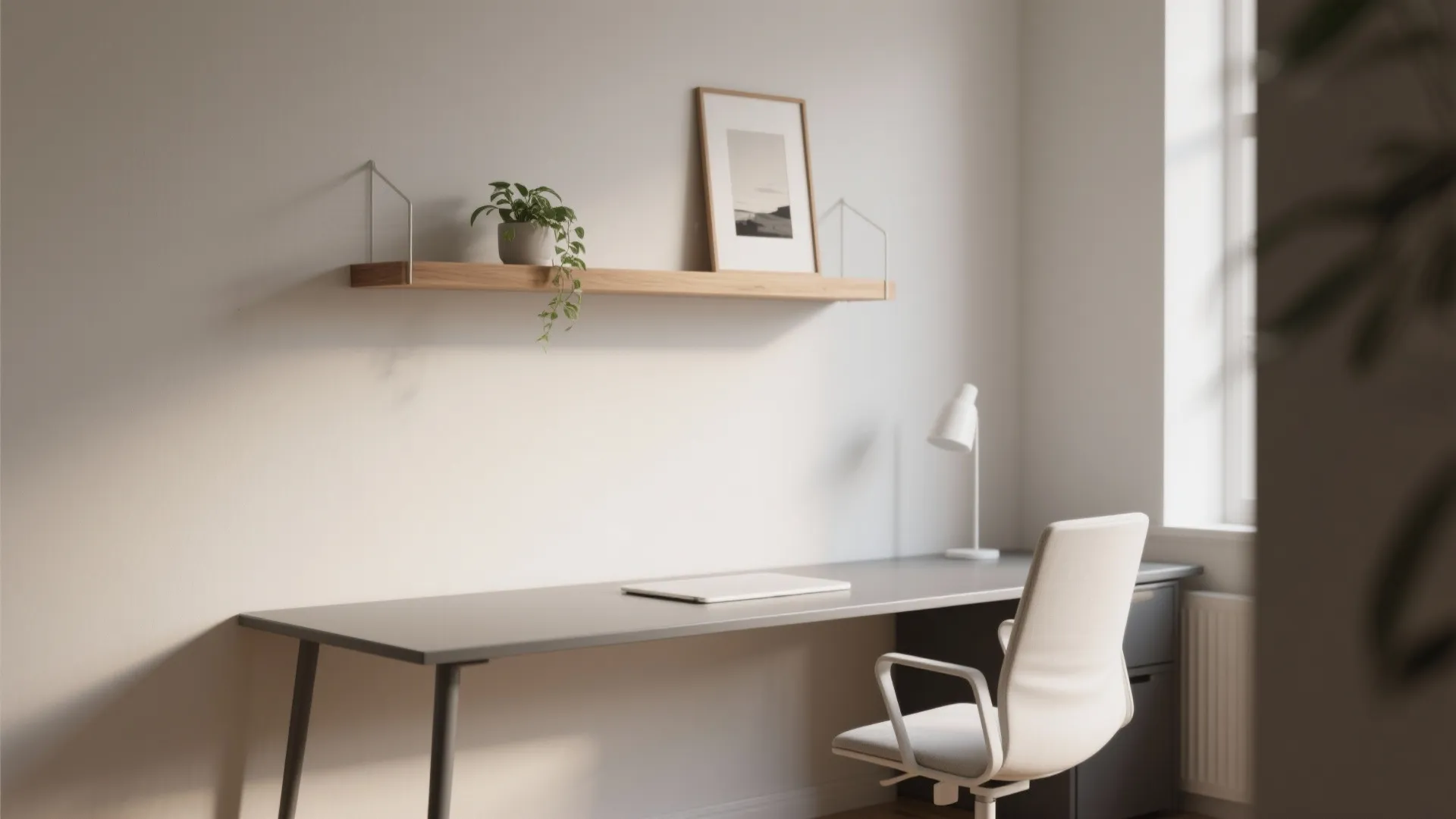 3. Minimalist Single Shelf