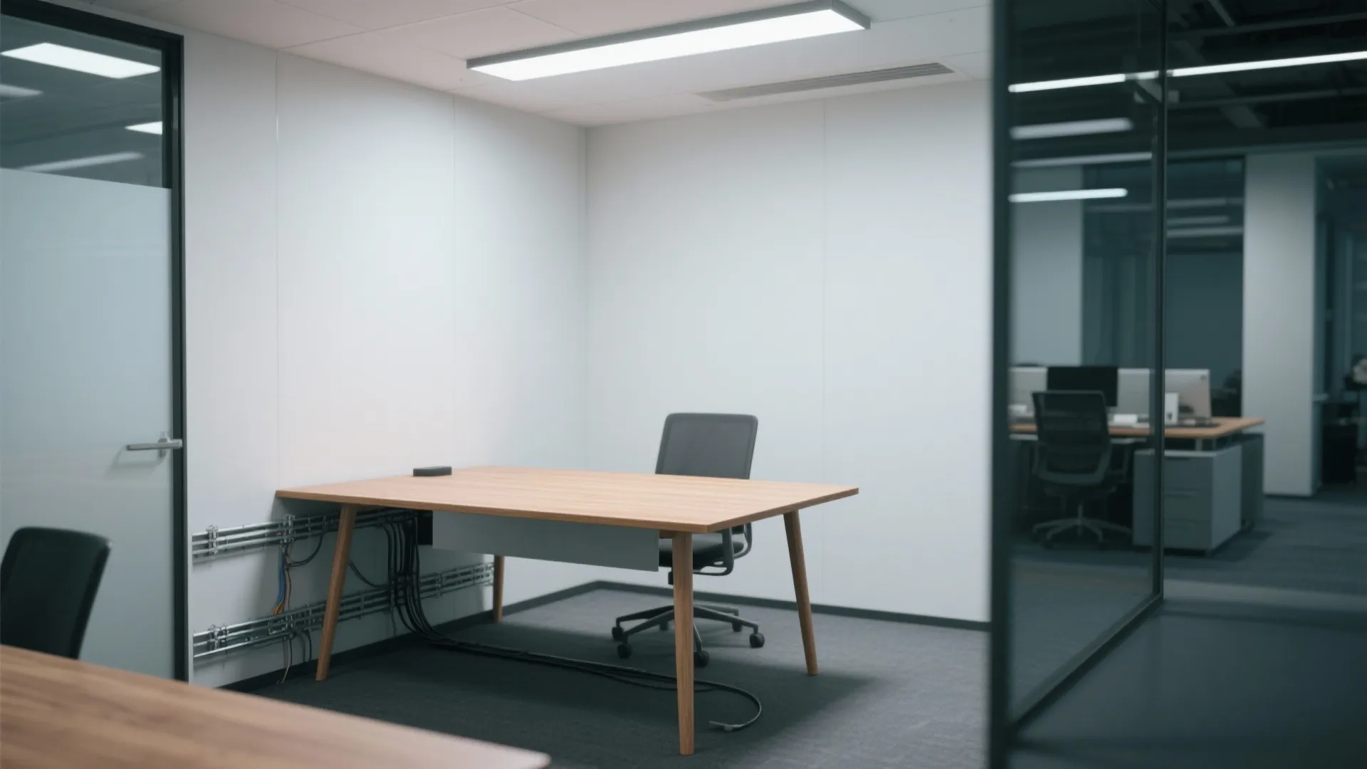 8. Minimalist Slab Desk