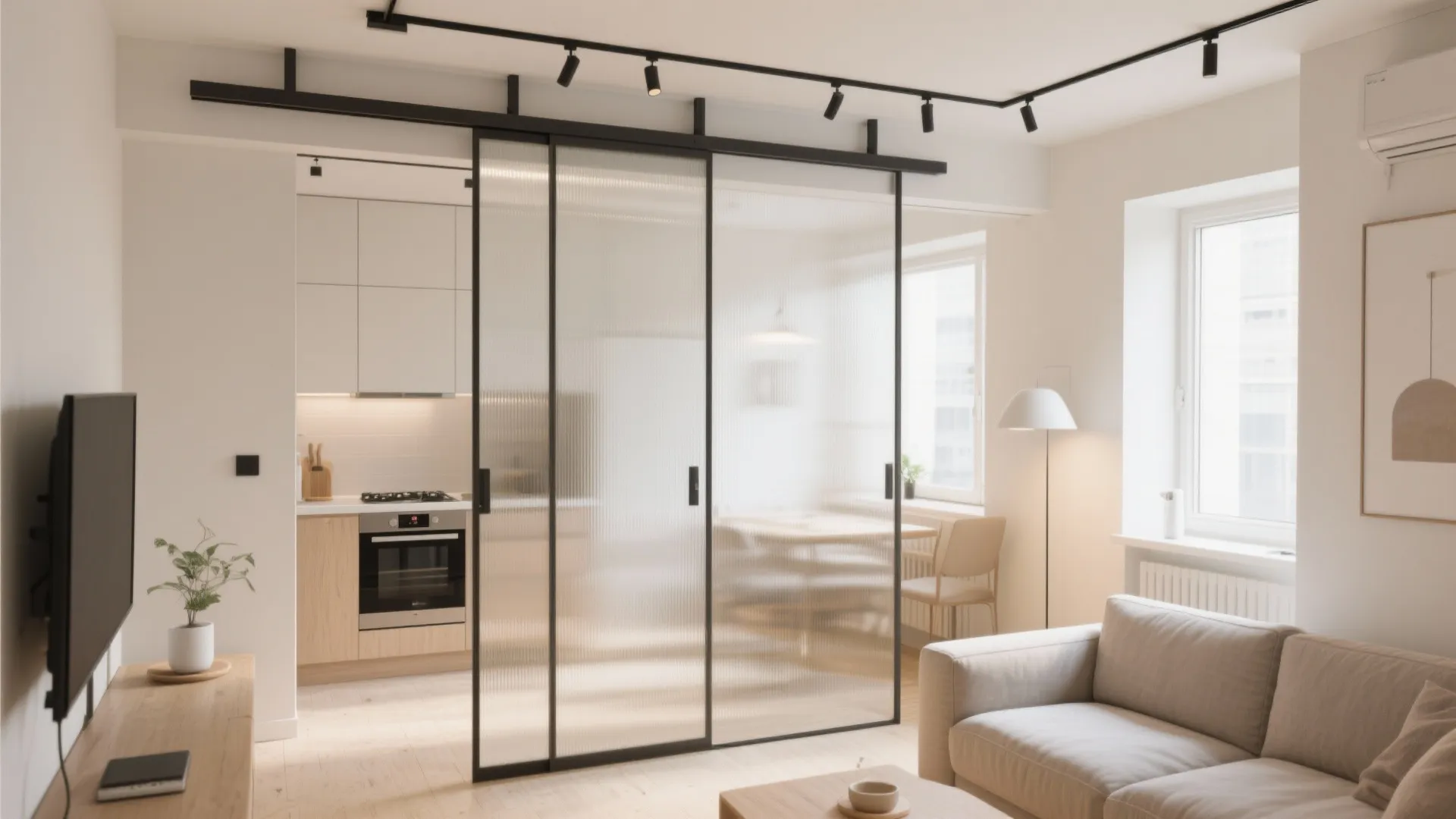 1. Minimalist Sliding Panels