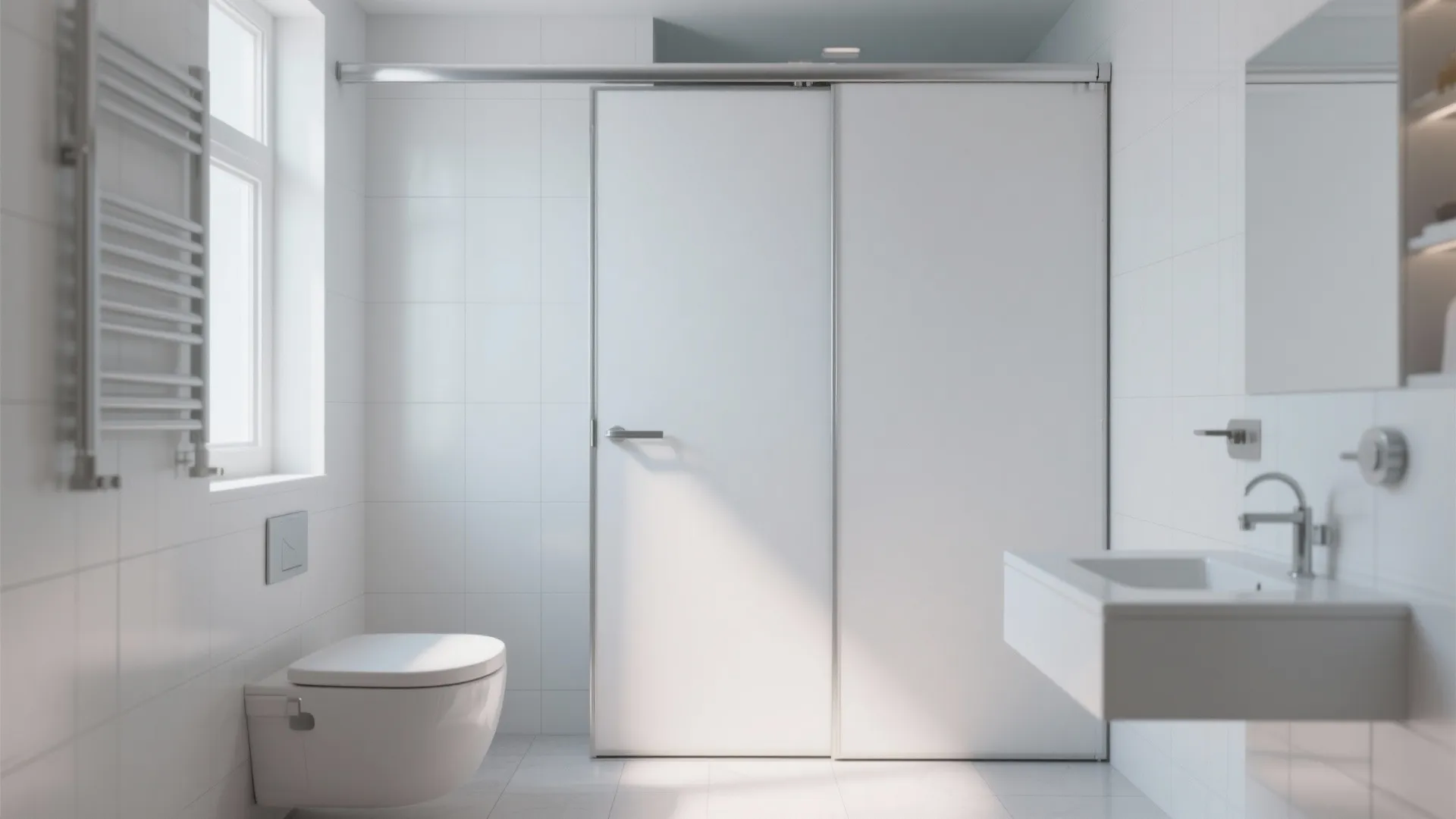 Minimalist Sliding PVC Door