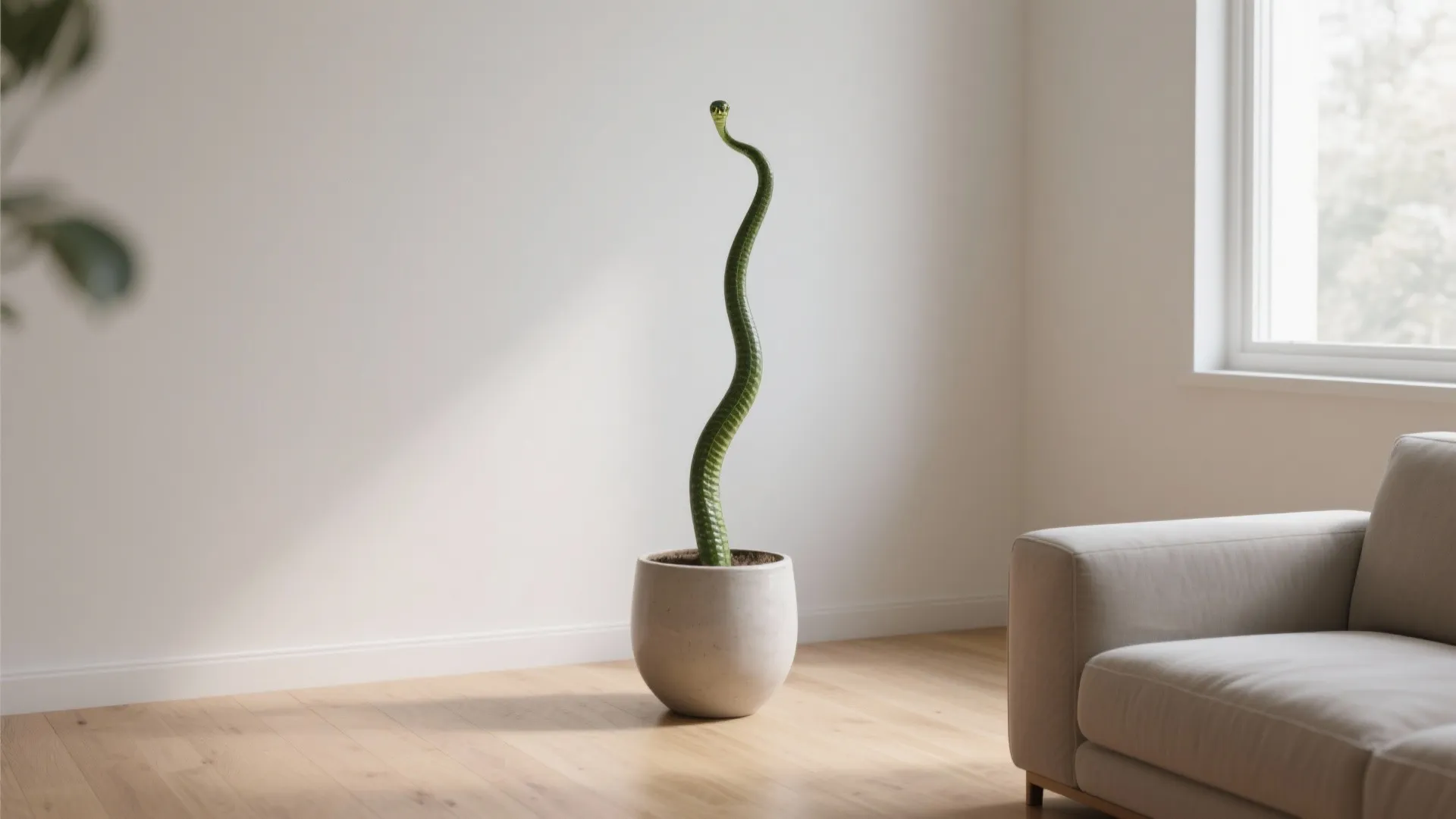 1. Minimalist Corner Greenery