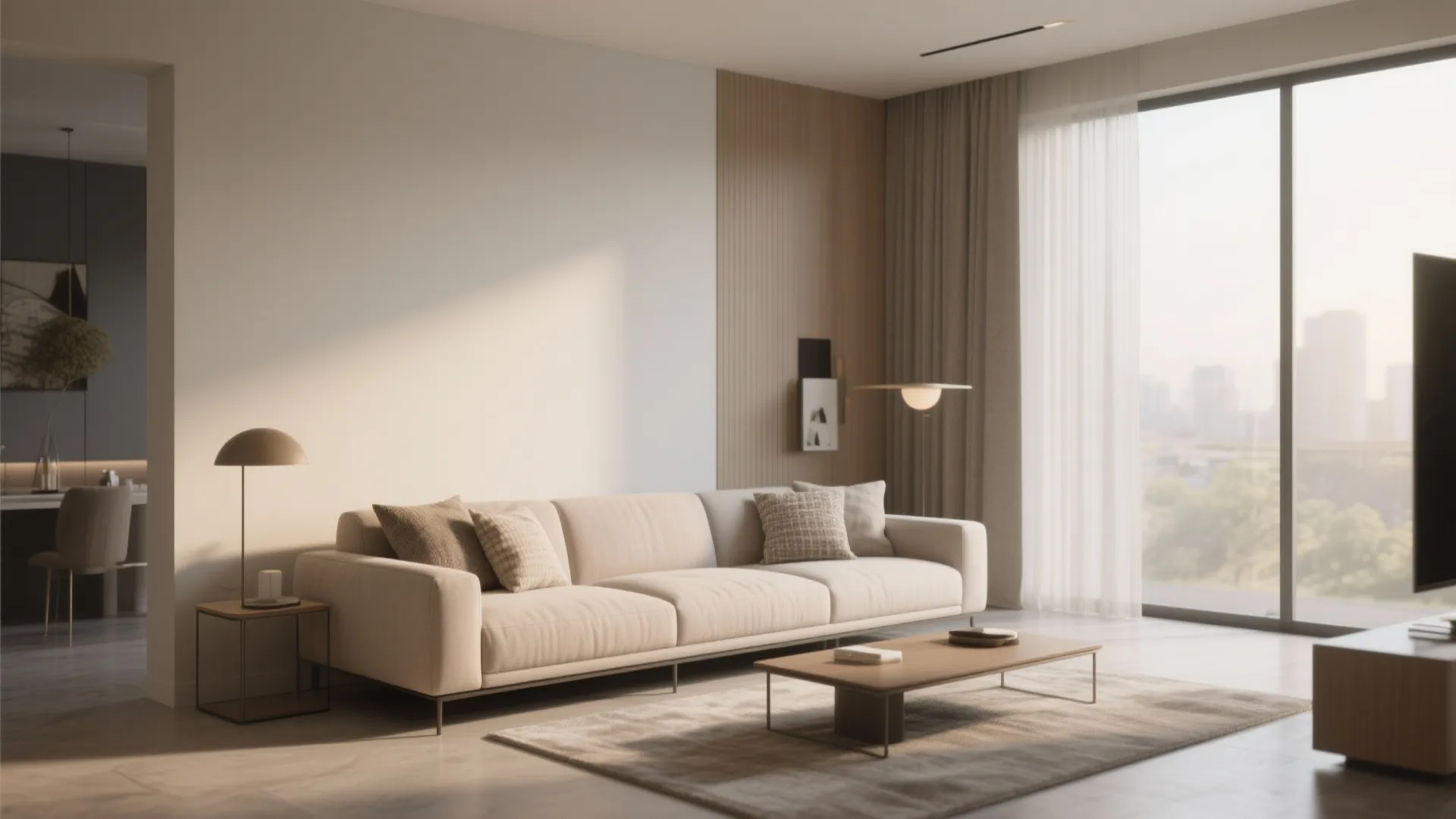 1. Minimalist Sofa Placement