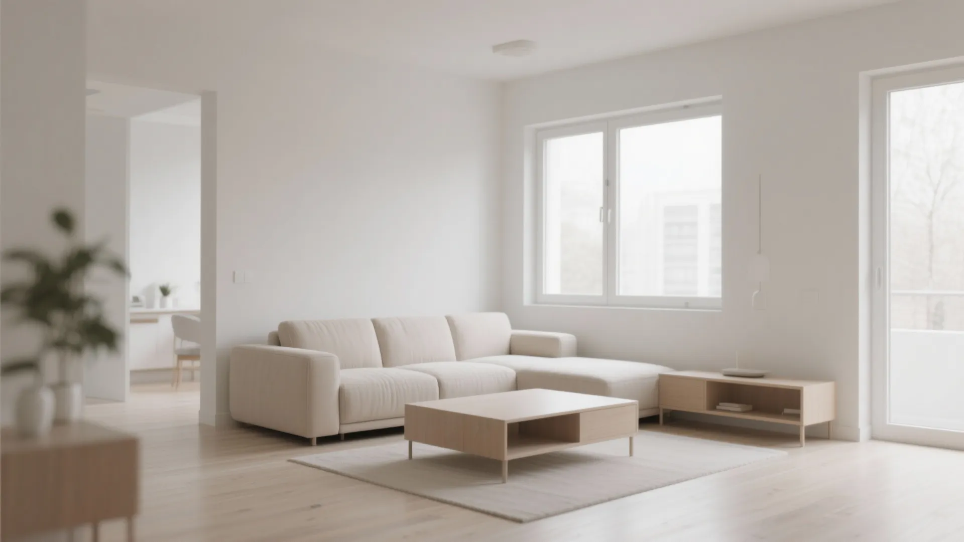 1. Minimalist Layout with Clear Sight Lines