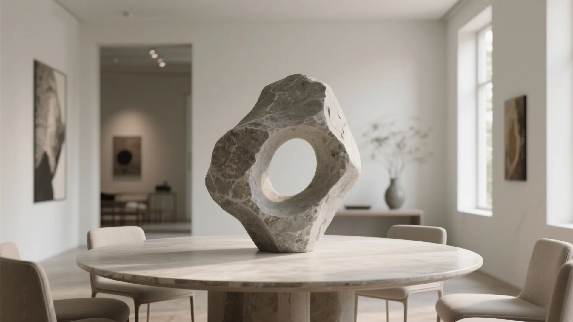 9. Minimalist Stone Sculpture