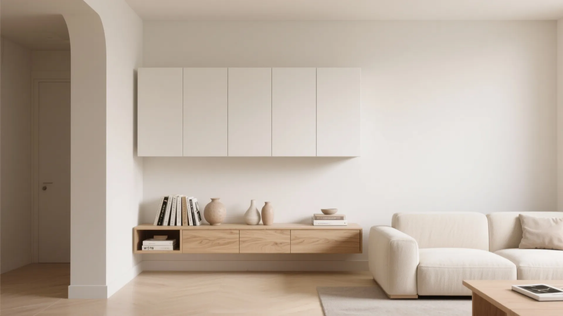 1. Minimalist storage that doubles as décor