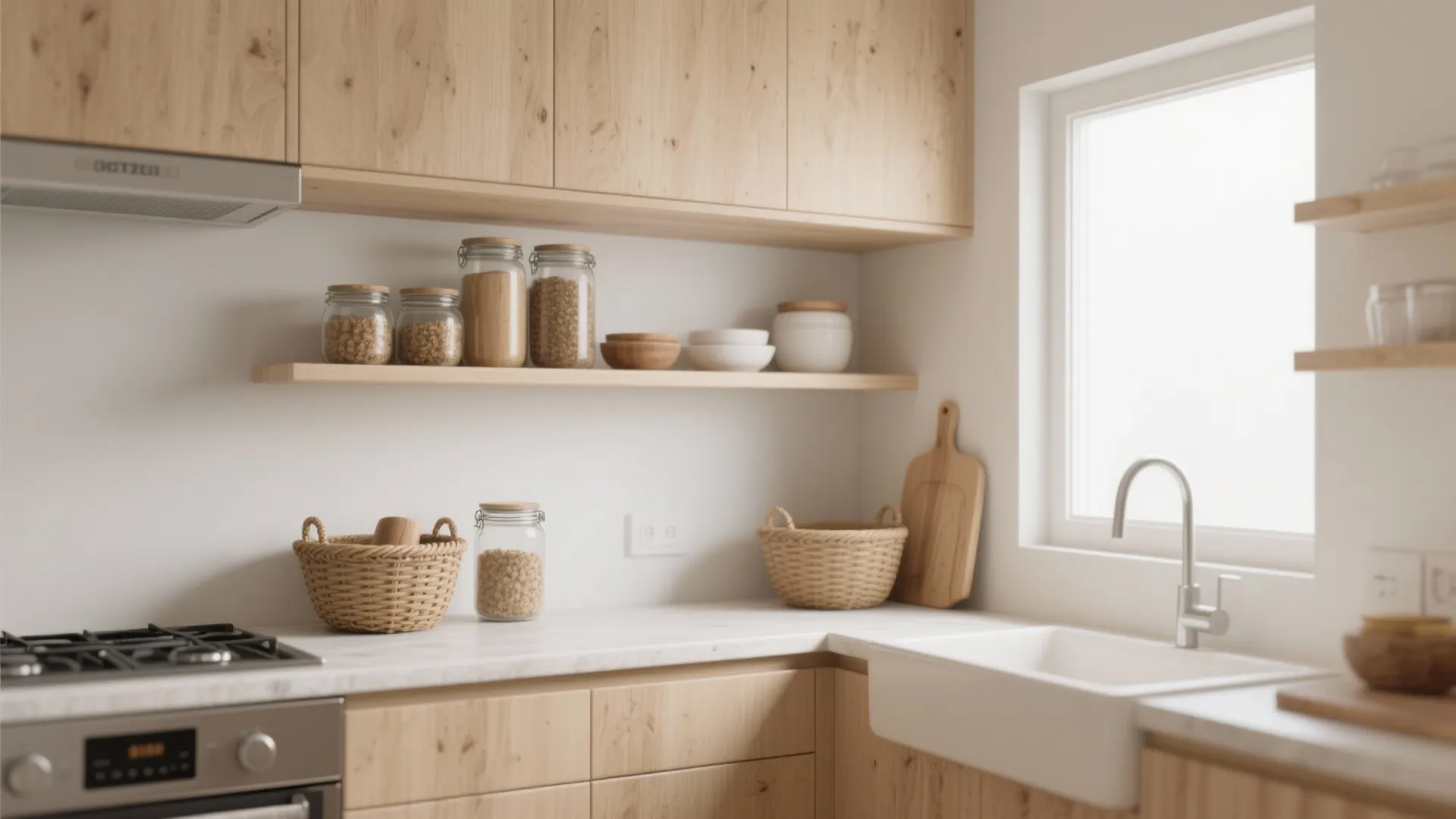 1. Minimalist Kitchen Storage