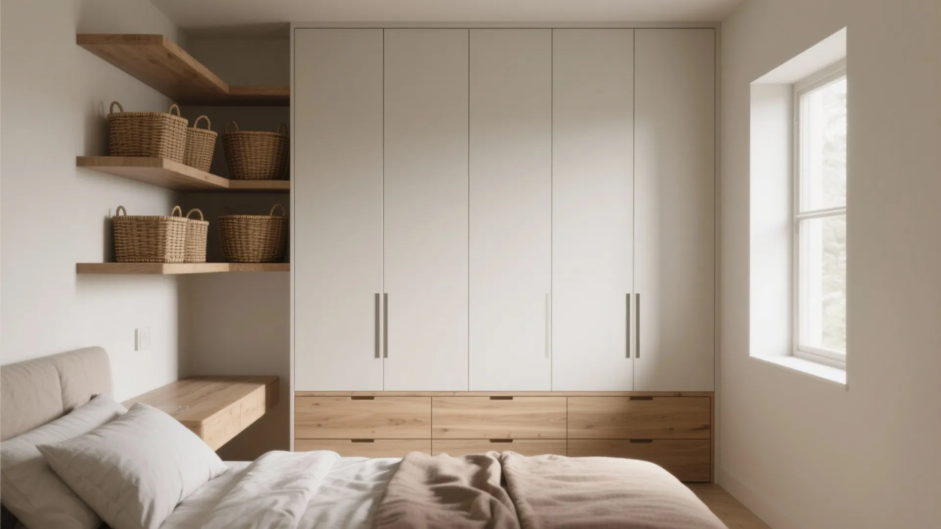 Minimalist Bedroom Storage