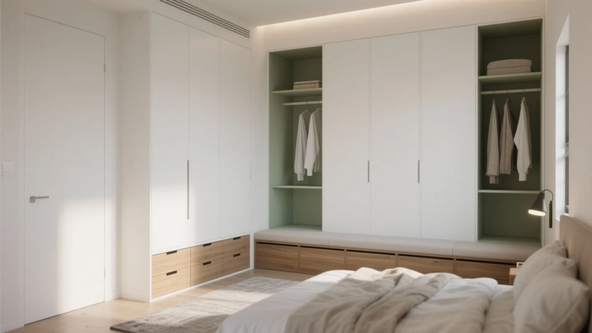 1. Minimalist Bedroom Storage