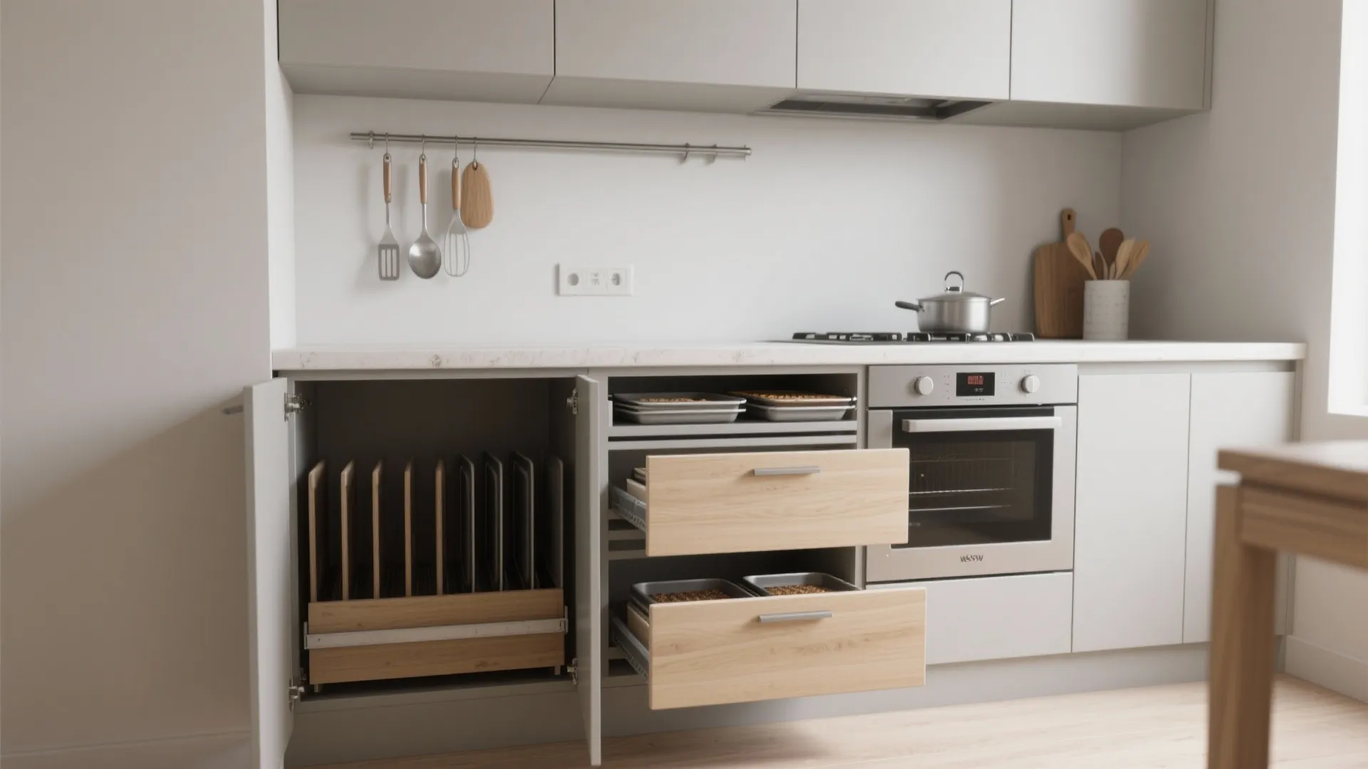 Minimalist Kitchen Storage