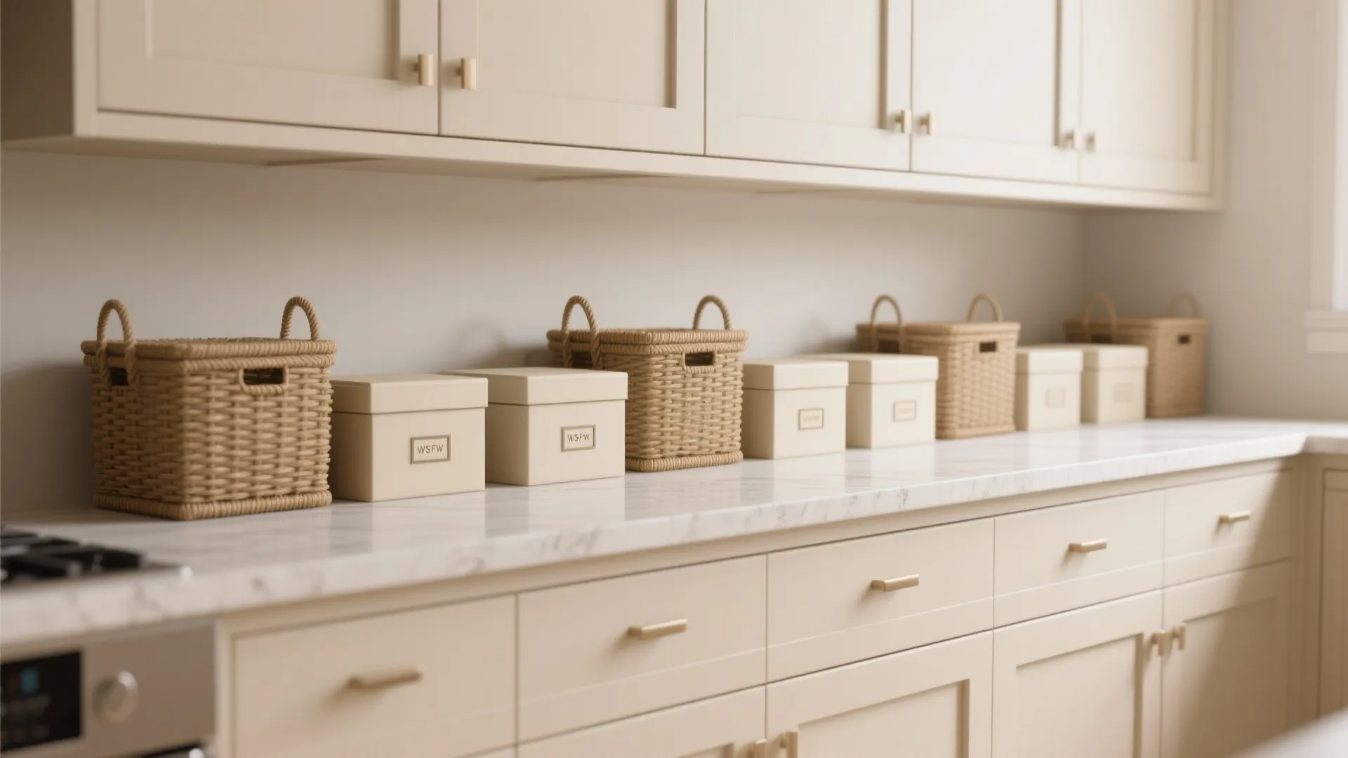 Minimalist kitchen storage design
